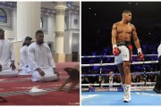 Anthony Joshua under fire for praying inside Mosque