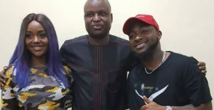 Davido and Chioma Visit Deputy Commissioner Of Police
