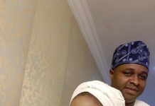 Yoruba Actor Femi Adebayo writes heartfelt message to his wife for their 2 years anniversary. femi adebayo and wife